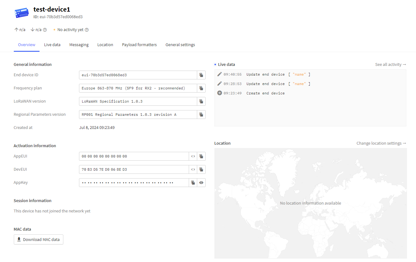 TTN Payload Formatting